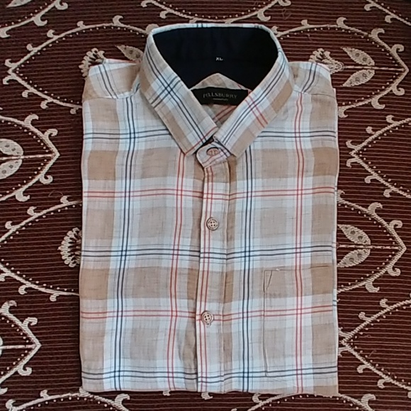 NWOT Men's Casual Button Down Shirt - Picture 1 of 8